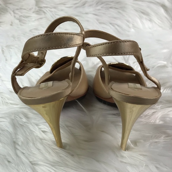 BCBGMaxAzria Champagne Gold Heels - Picture 3 of 6